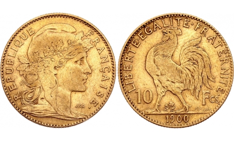 Francia, 10 Franchi 1900 BB+
